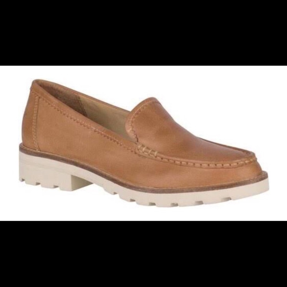 Sperrys Tan leather Loafer with Lug sole